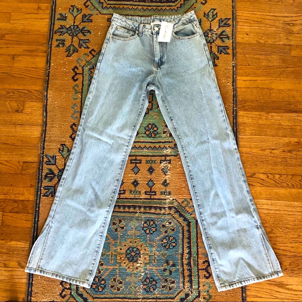 NWT 12th Tribe Bay Area Split Denim Jeans